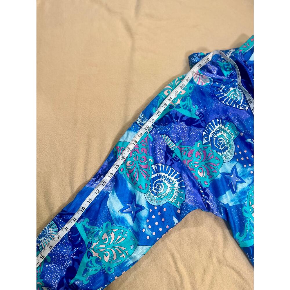 Lavon Vintage 90's Seashell Colorful Windbreaker Ski Jacket Size LARGE Retro - Picture 11 of 12